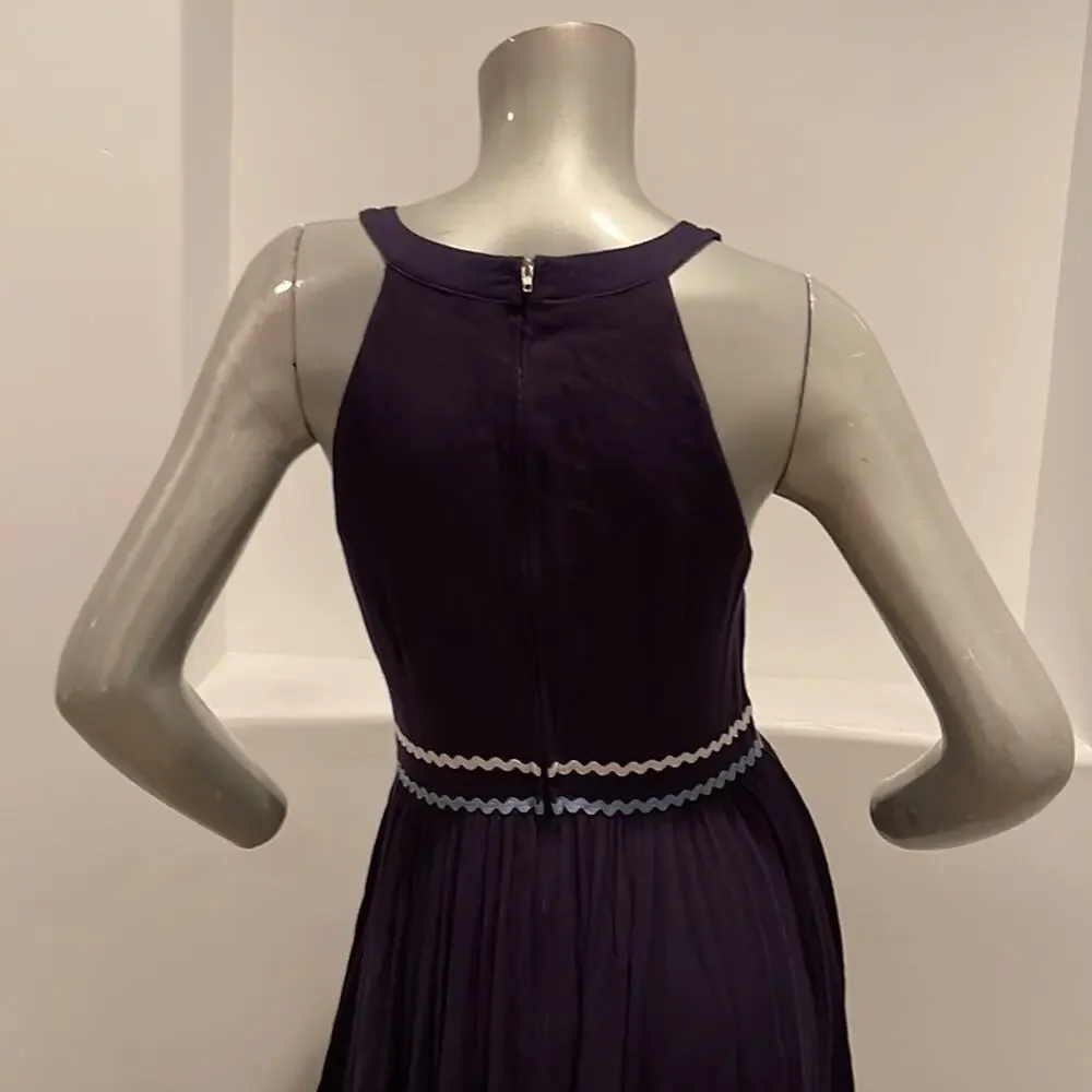 Modcloth Maxi Dress Blue Ribbon Accent BNWOT - Picture 8 of 11